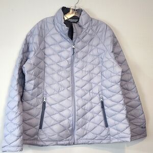FREE COUNTRY Purple Gray Lightweight Puffer Jacket